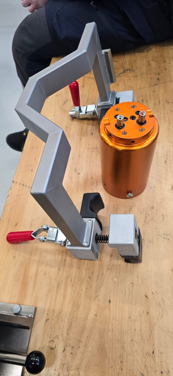 Precision tool components on the workbench